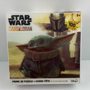 Star Wars Mandalorian 3D Puzzle  Baby Yoda 100 pieces 9X12 inches Ages 5+
